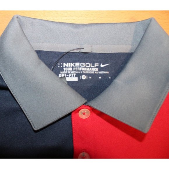 NFL Football New England Patriots Polo Shirt Medium Nike Dri-Fit NWT - Picture 3 of 5